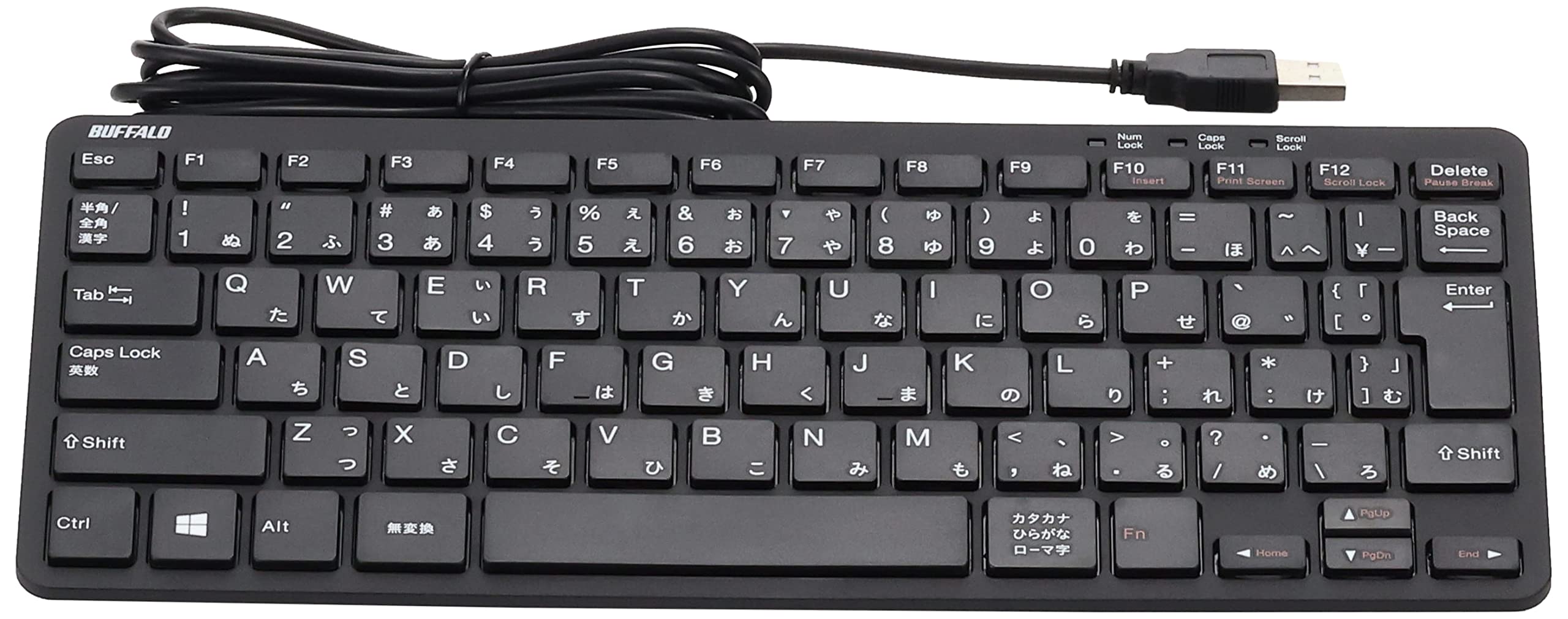 BUFFALO コンパクトキーボード テンキーレス BSKBU300BK : キーボード | バッファロー